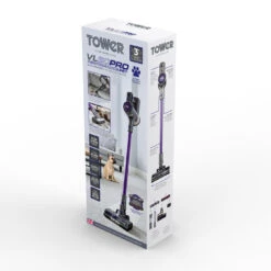 Tower VL50 Pro Performance Pet 22.2V Cordless 3-IN-1 Vacuum Cleaner Purple 14 Tower VL50 Pro Performance Pet 22.2V Cordless 3-IN-1 Vacuum Cleaner Purple -Tower Store T513002 12