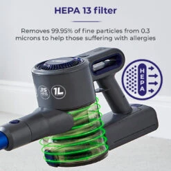 Tower VL40 Pro Pet 22.2V Cordless 3-IN-1 DC Vacuum Cleaner - Blue -Tower Store T513004 09