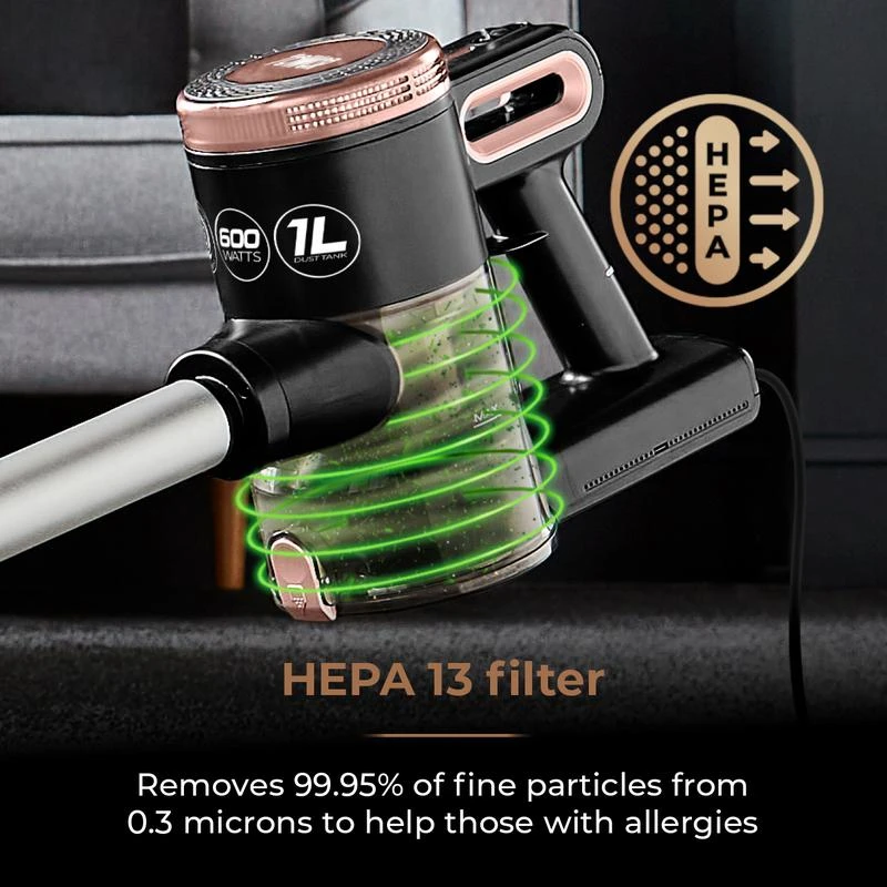 Tower Corded 3-in-1 Vacuum Cleaner RXEC20 600w - Rose Gold 5 Tower Corded 3-in-1 Vacuum Cleaner RXEC20 600w - Rose Gold - Image 5