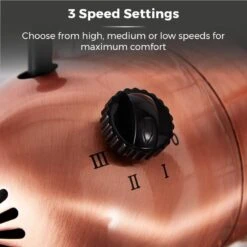 Tower Metal Desk Fan 12" - Copper -Tower Store T605000C 04