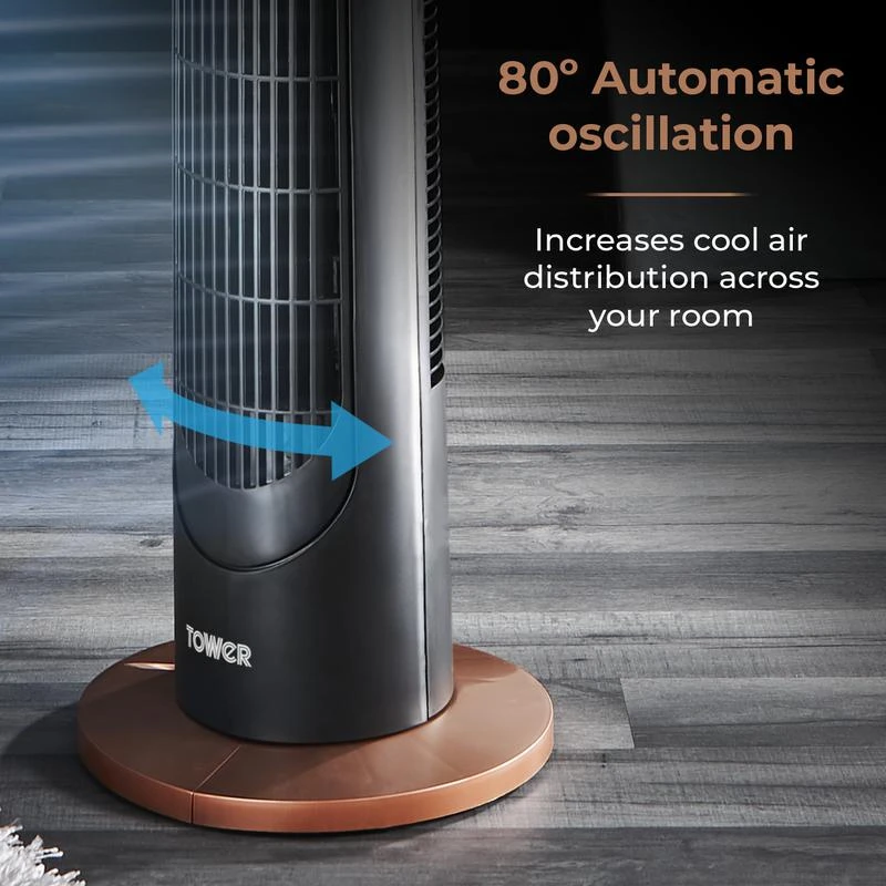 Tower Cavaletto Tower Fan 29" - Black 6 Tower Cavaletto Tower Fan 29" - Black - Image 6