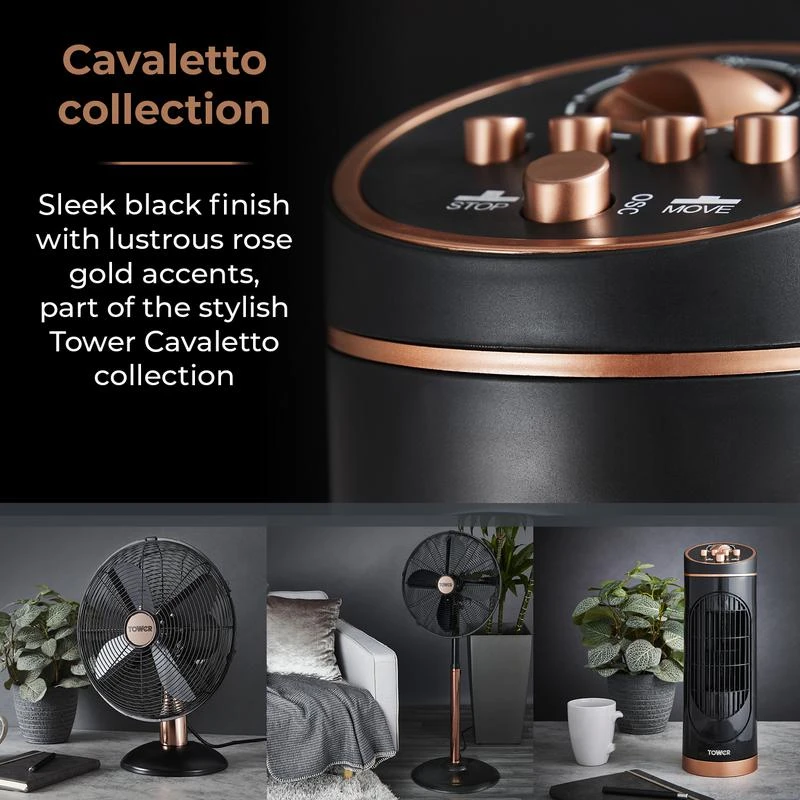 Tower Cavaletto Tower Fan 29" - Black 3 Tower Cavaletto Tower Fan 29" - Black - Image 3