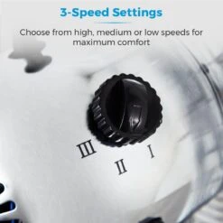 Tower Pedestal Fan With Stand 16" - Chrome 16 Tower Pedestal Fan With Stand 16" - Chrome -Tower Store T637000 04