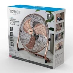 Tower Velocity Floor Fan 18" - Copper -Tower Store T662000C 08