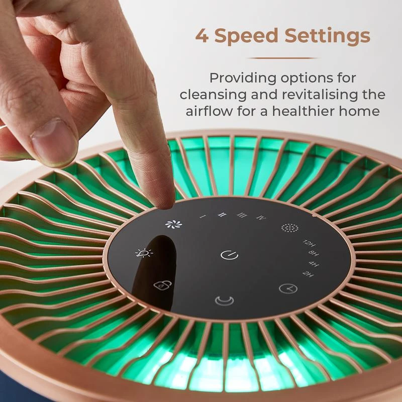 Tower Portable Air Purifier - Blue 7 Tower Portable Air Purifier - Blue - Image 7