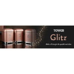 Tower Glitz Set Of 3 Canisters - Pink -Tower Store T826015R BANNER