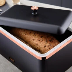 Tower Cavaletto Bread Bin Black - Black -Tower Store T826130BLK 02