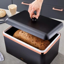Tower Cavaletto Bread Bin Black - Black -Tower Store T826130BLK 09