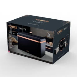 Tower Cavaletto Bread Bin Black - Black -Tower Store T826130BLK 13