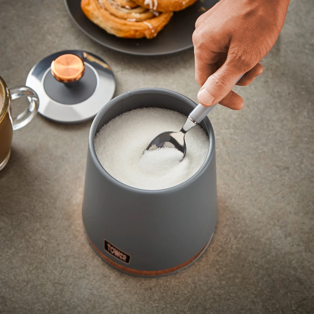 Tower Cavaletto Set Of 3 Canisters - Grey 3 Tower Cavaletto Set Of 3 Canisters - Grey - Image 3