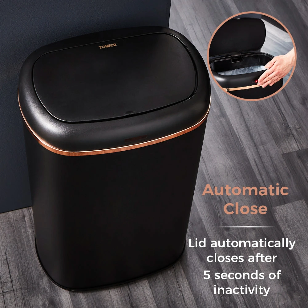 Tower Square Sensor Bin 58L - Black 6 Tower Square Sensor Bin 58L - Black - Image 6