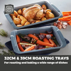 Tower Cerasure 2 Piece Roasting Tray 10 Tower Cerasure 2 Piece Roasting Tray -Tower Store T843070 03