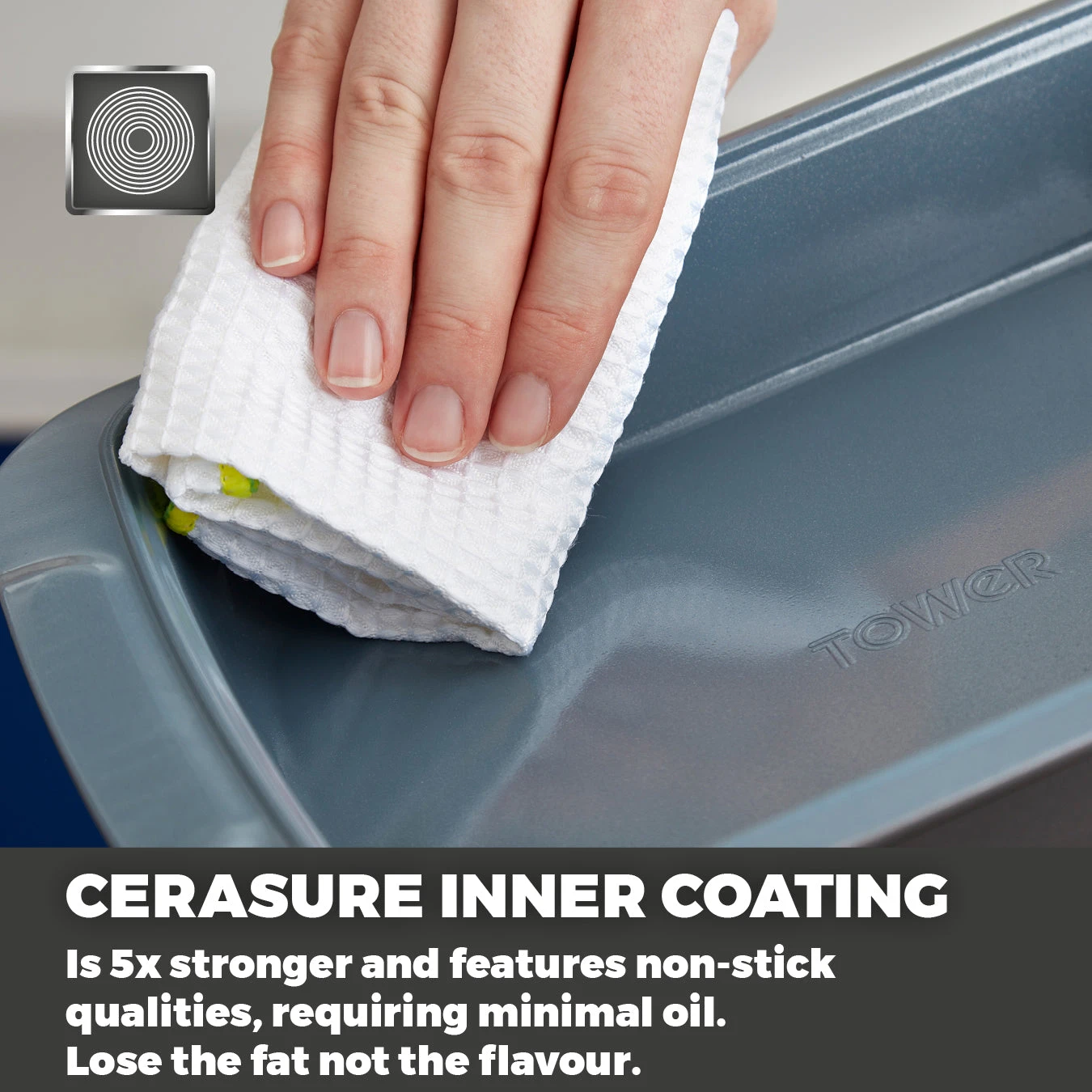 Tower Cerasure 2 Piece Roasting Tray 4 Tower Cerasure 2 Piece Roasting Tray - Image 4