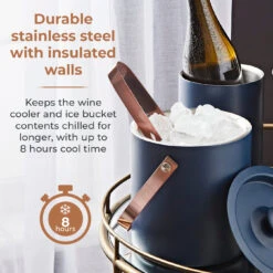 Tower Cavaletto 3 Piece Bar Set - Midnight Blue -Tower Store T879029MNB 03