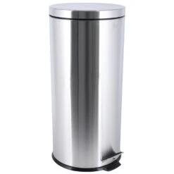 Lewis's Pedal Bin With Soft Close 30L - Silver