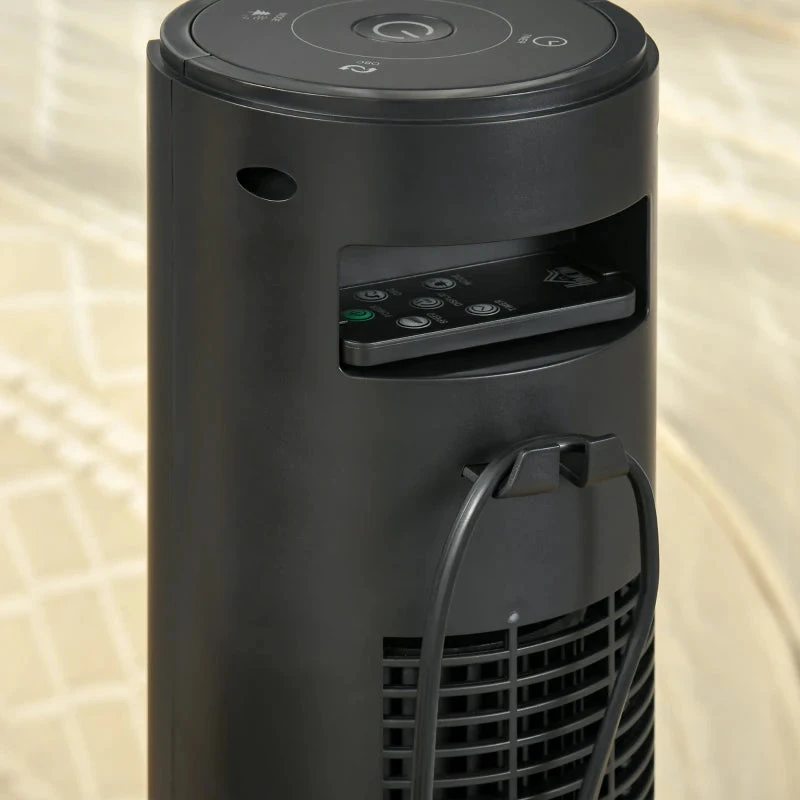 HOMCOM Oscillating Tower Fan With 3 Speeds 96cm - Black 10 HOMCOM Oscillating Tower Fan With 3 Speeds 96cm - Black - Image 10