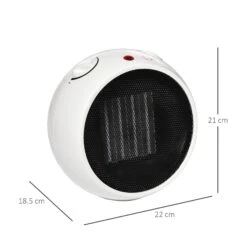 HOMCOM Small Space Heater, Ceramic Heater W/ 3 Heating Mode Adjustable Temperature 12 HOMCOM Small Space Heater, Ceramic Heater W/ 3 Heating Mode Adjustable Temperature -Tower Store b97ec4957cfdf4296aa47b222852be12