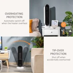 Ceramic Space Heater Indoor Tower Heater With 45 Degree Oscillation Remote Control 24H Timer Tip-Over & Overheating Protection 1200W/2000W PTC Portable Oscillating -Tower Store da2e035978b0e2755ae001b7c25d866c 5faf8d6b 426d 41a8 92e5 6baea3b47c79