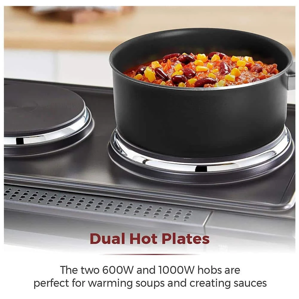 Tower Mini Oven With Hot Plates 32L - Black 3 Tower Mini Oven With Hot Plates 32L - Black - Image 3