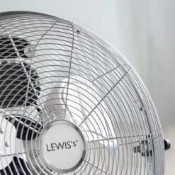 Lewis's 16 Inch Floor Fan Stainless Steel 12 Lewis's 16 Inch Floor Fan Stainless Steel -Tower Store lewiss 16 inch velocity floor fan p22307 62232 image