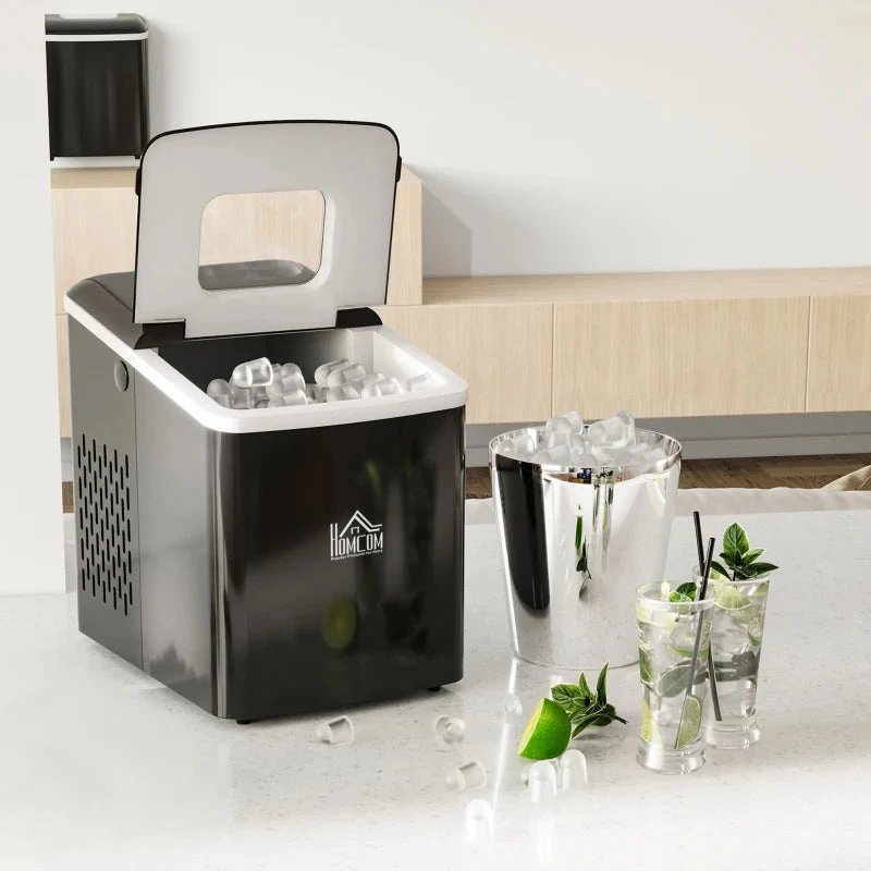 HOMCOM Ice Maker 12kg - Black 10 HOMCOM Ice Maker 12kg - Black - Image 10
