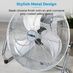 Tower Velocity Floor Fan 18" - Chrome 8 Tower Velocity Floor Fan 18" - Chrome -Tower Store s l1600 46477795 c11a 42d4 bc18 f0bacc16c6a3