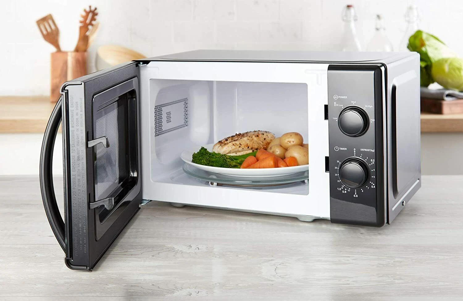Tower Microwave 20L 700W - Black 2 Tower Microwave 20L 700W - Black - Image 2