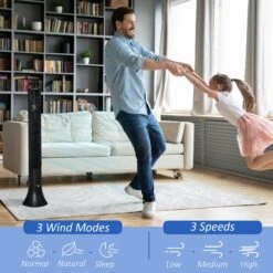 HOMCOM Tower Fan 91.5cm - Black 13 HOMCOM Tower Fan 91.5cm - Black -Tower Store tqZ4d817e70daf153