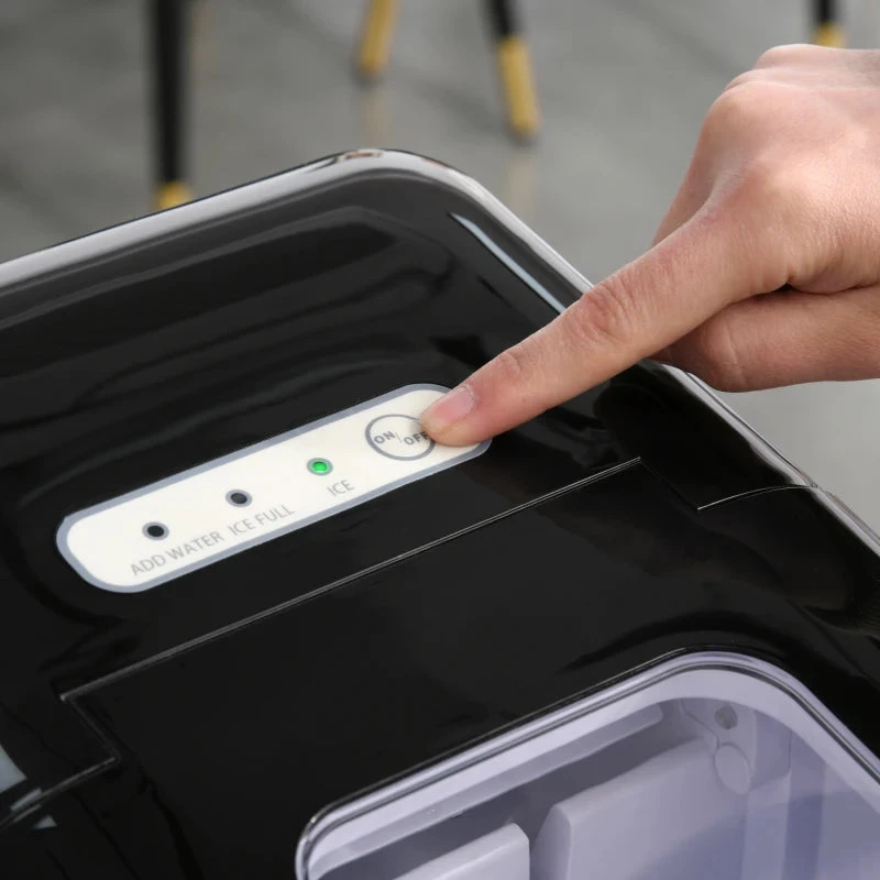 HOMCOM Ice Maker 12kg - Black 8 HOMCOM Ice Maker 12kg - Black - Image 8